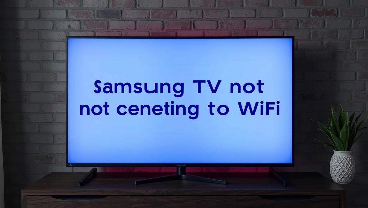 why is my samsung tv not connecting to wifi