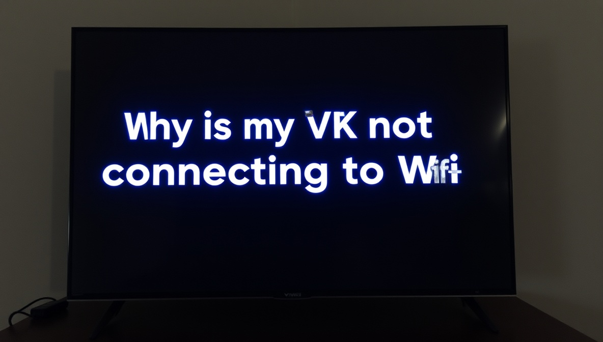 why is my vizio tv not connecting to wifi