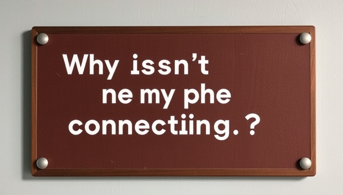 why isn't my phone connecting to wifi