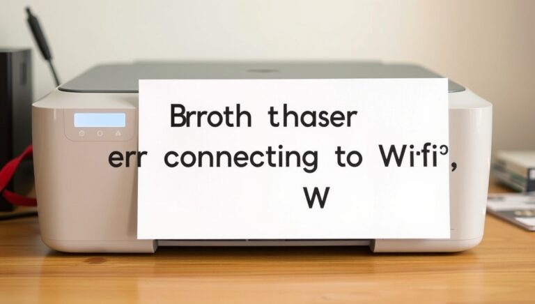 brother printer not connecting to wifi